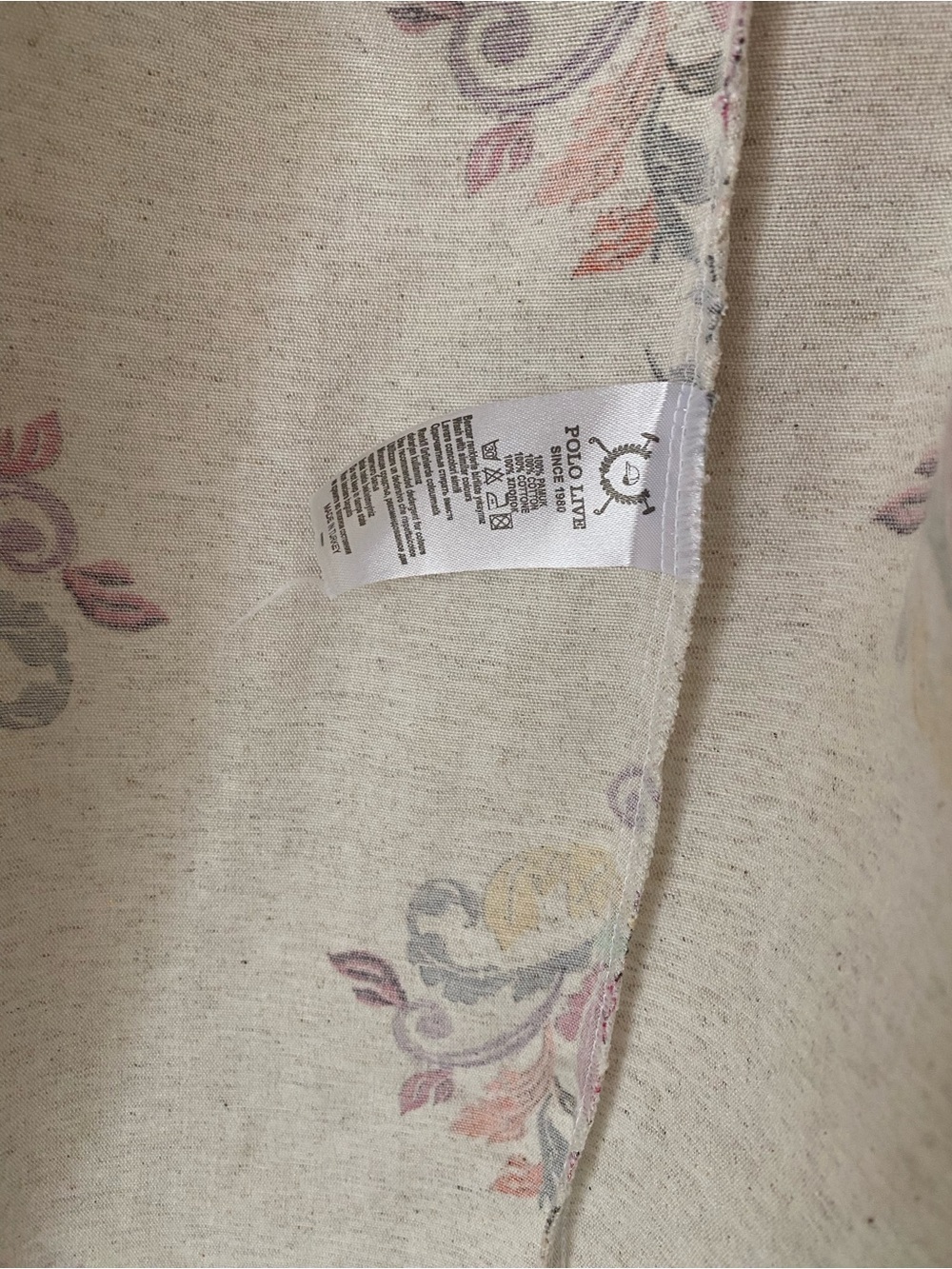 Polo by Ralph Lauren Cream Floral-Print Long Sleeve Shirt
